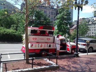 This guy was giving away ice cream in downtown Boston. I love this town!
